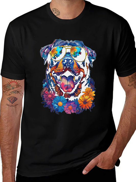 Rottweiler in Sunglasses Graphic Tee