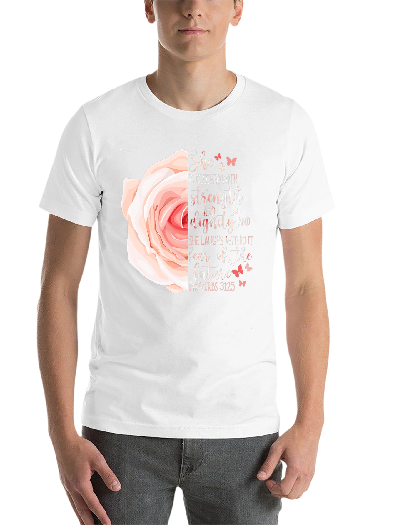 She is Clothed With Strength T-Shirt