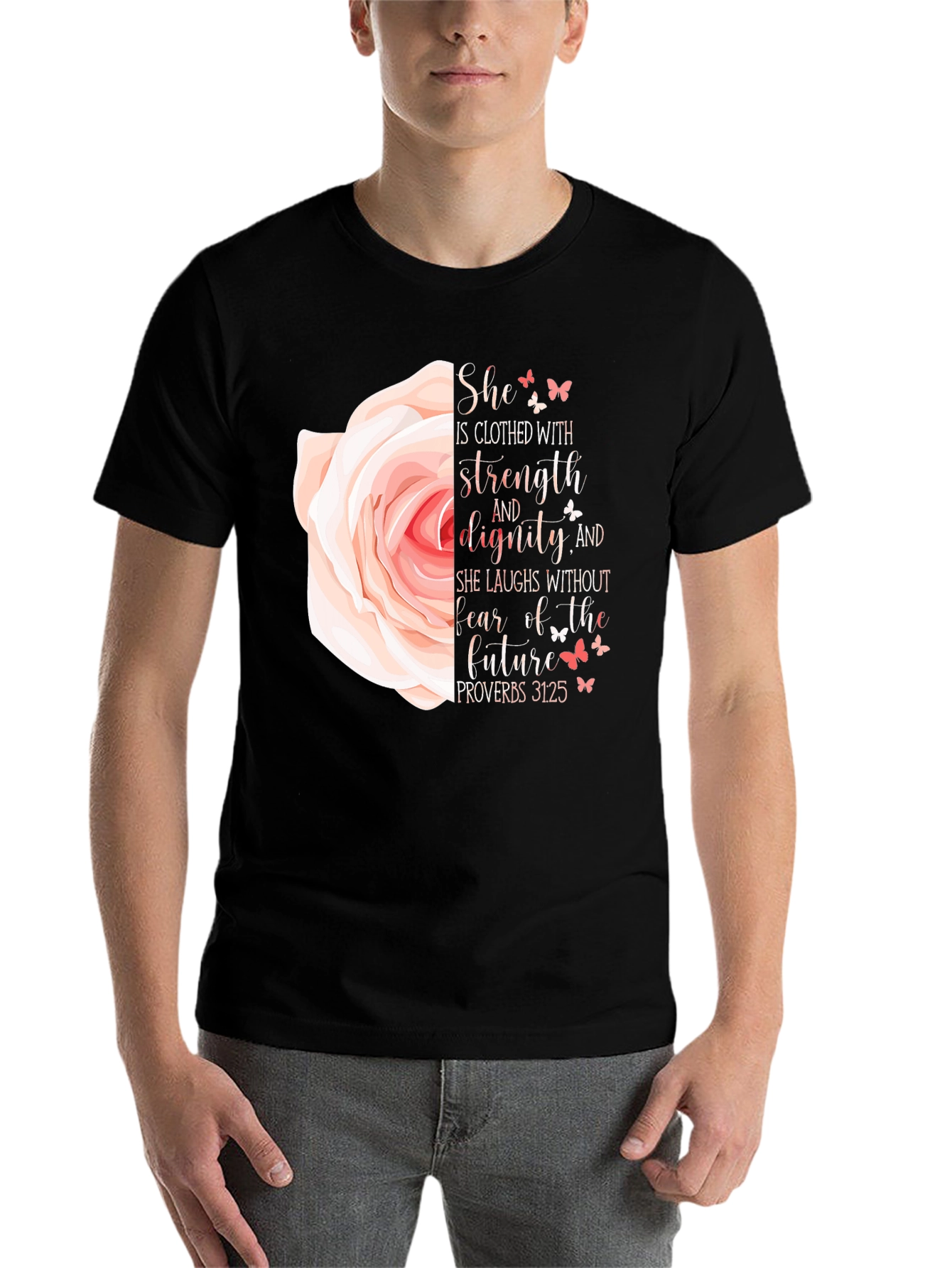 She is Clothed With Strength T-Shirt