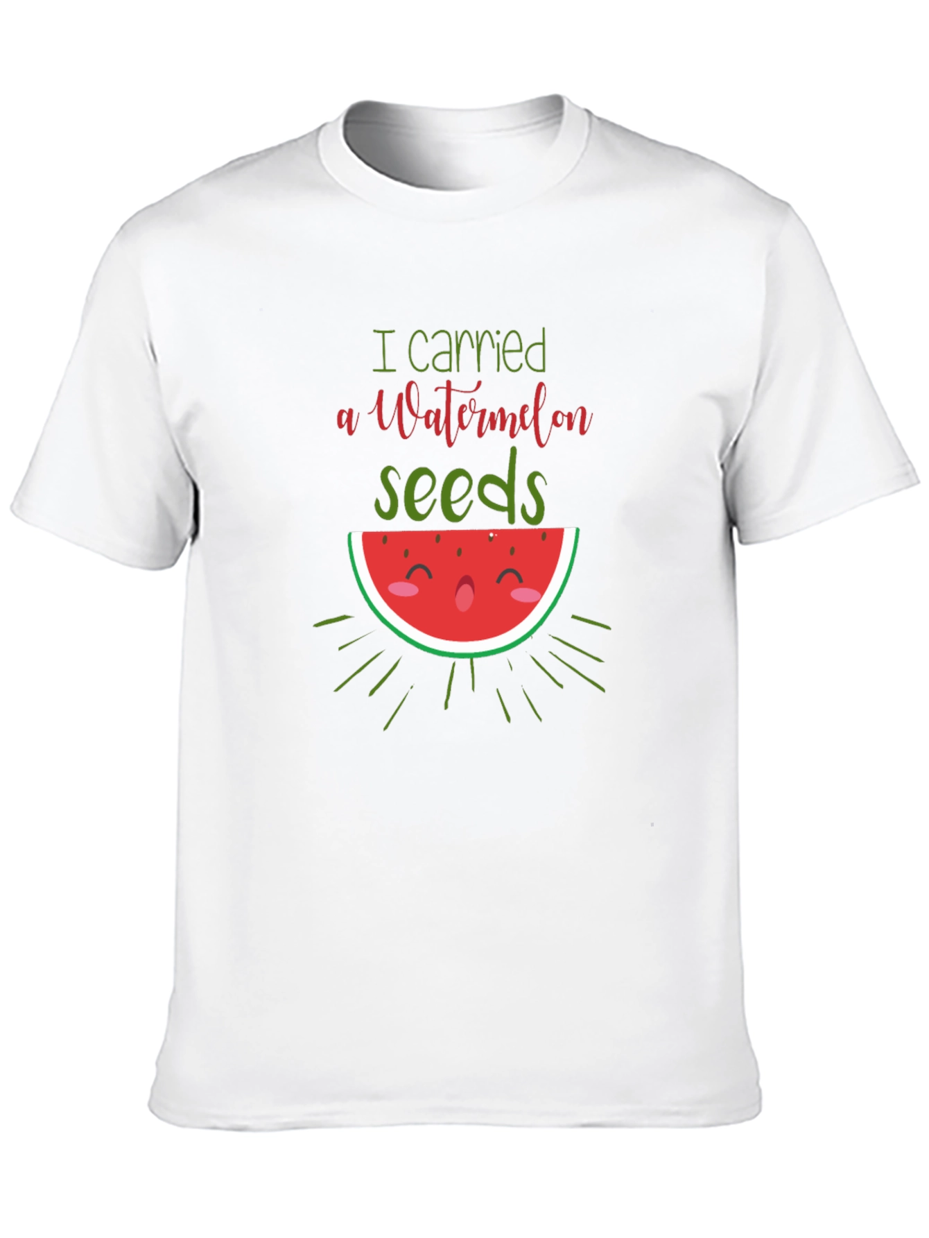 Watermelon Seeds Pregnancy Announcement T-Shirt
