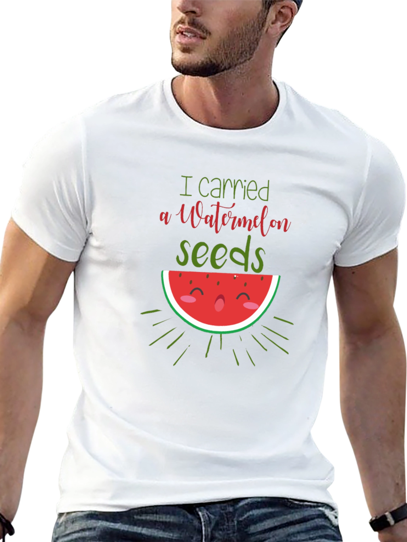Watermelon Seeds Pregnancy Announcement T-Shirt