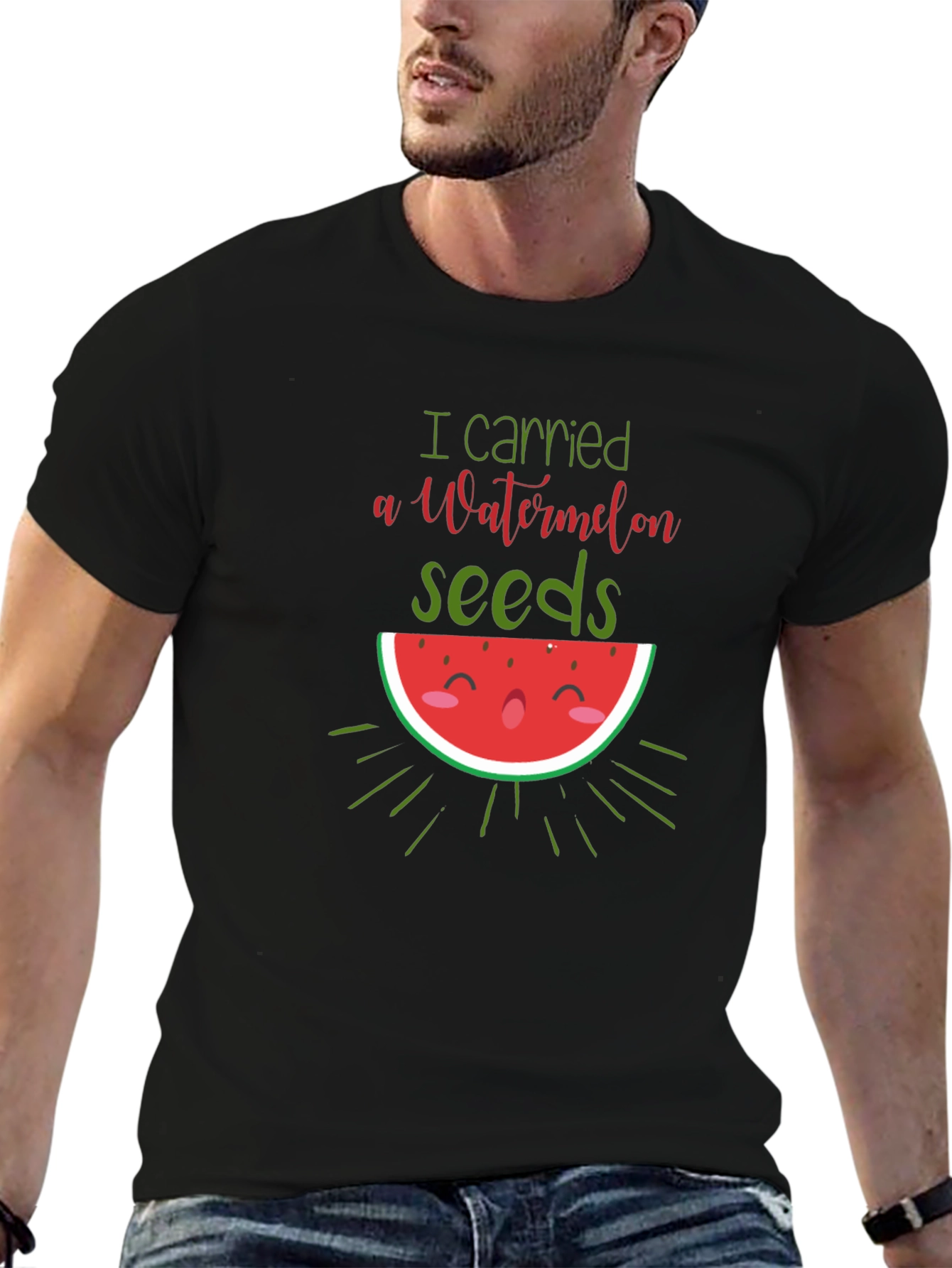 Watermelon Seeds Pregnancy Announcement T-Shirt