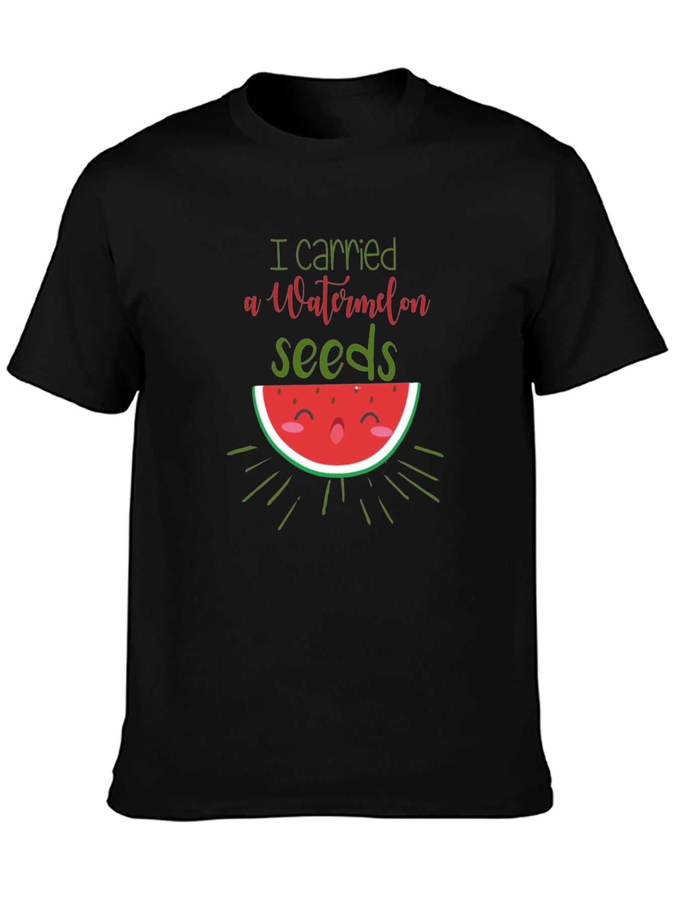 Watermelon Seeds Pregnancy Announcement T-Shirt