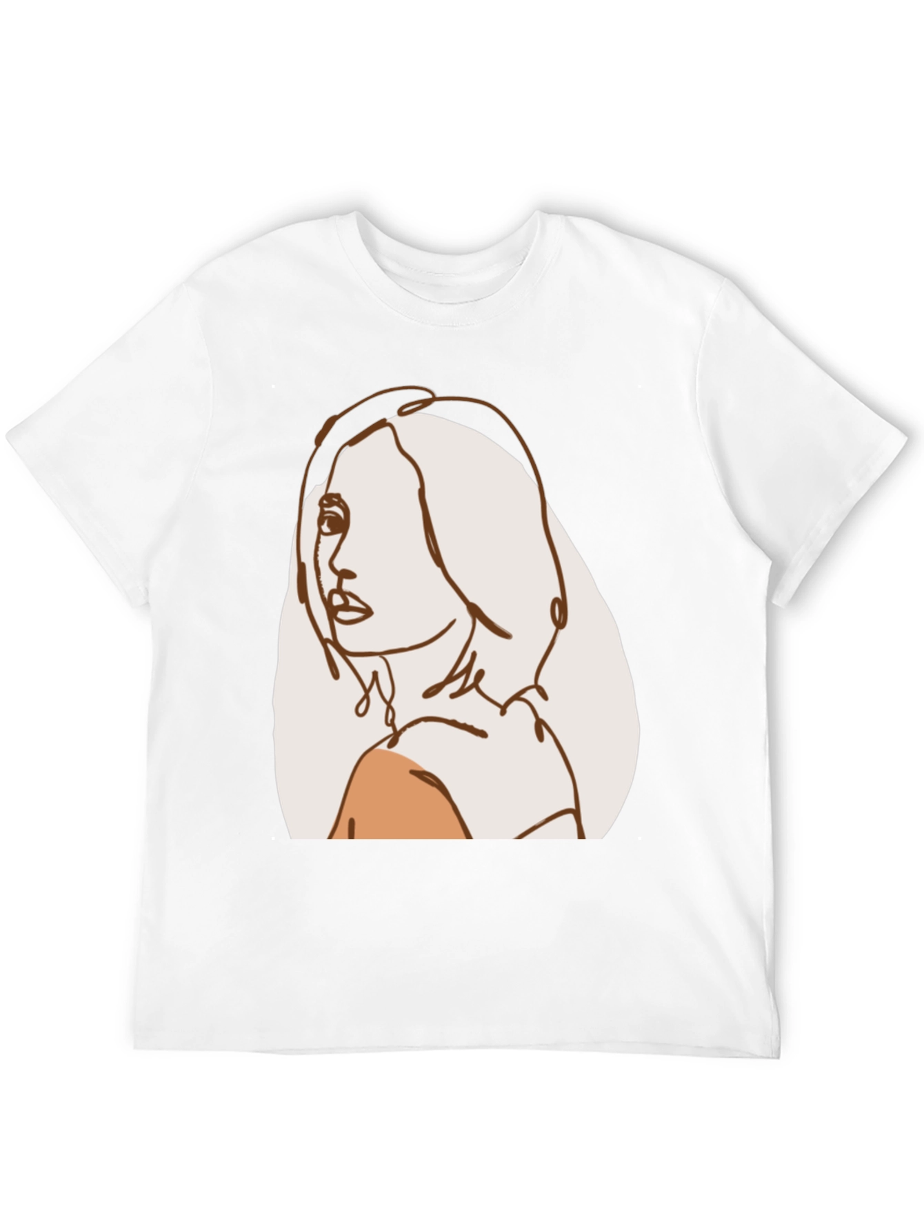 Abstract Line Art Woman T-Shirt