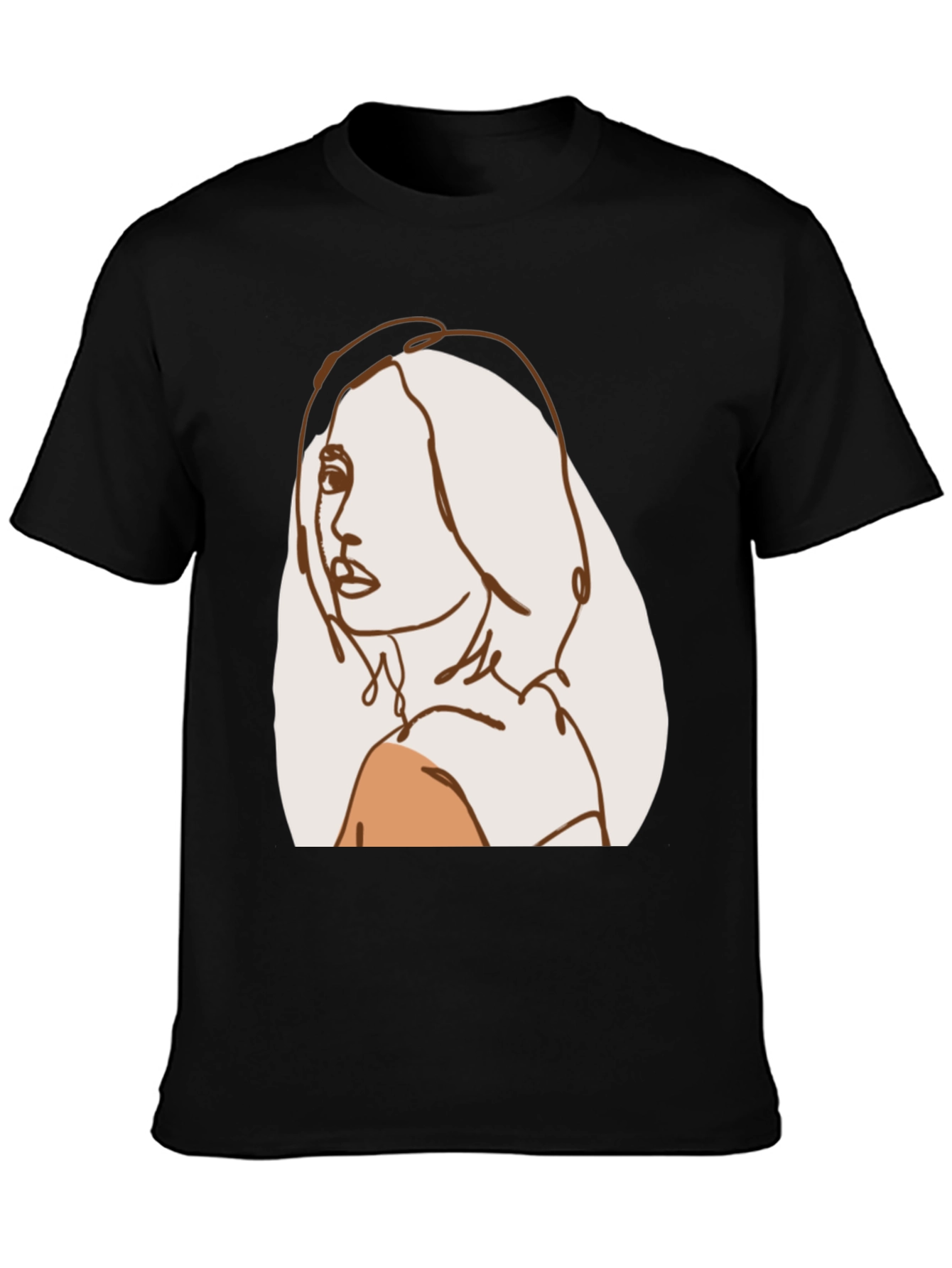 Abstract Line Art Woman T-Shirt