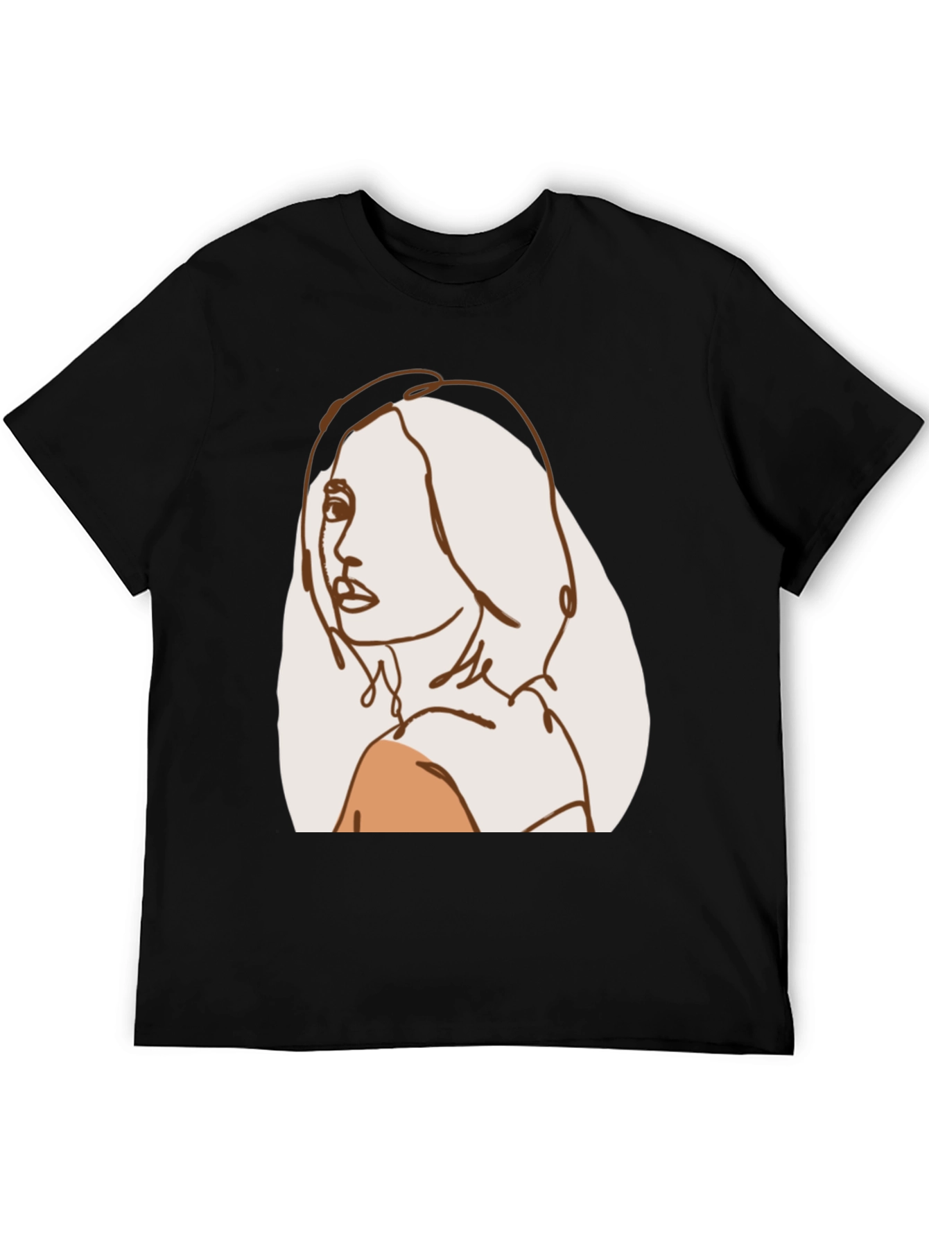 Abstract Line Art Woman T-Shirt