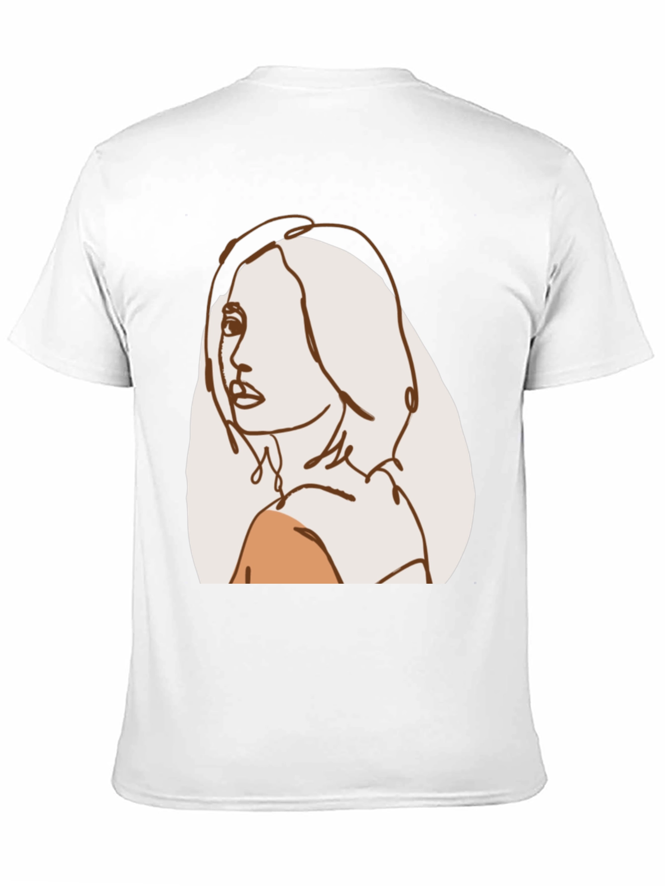 Abstract Line Art Woman T-Shirt