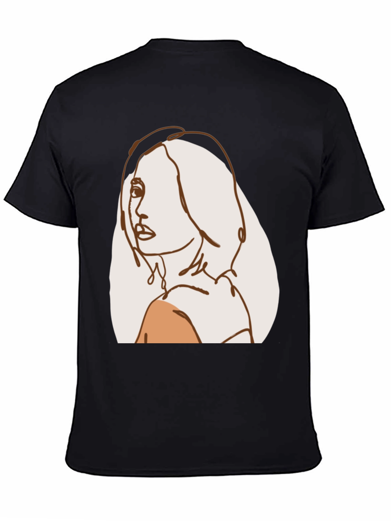 Abstract Line Art Woman T-Shirt