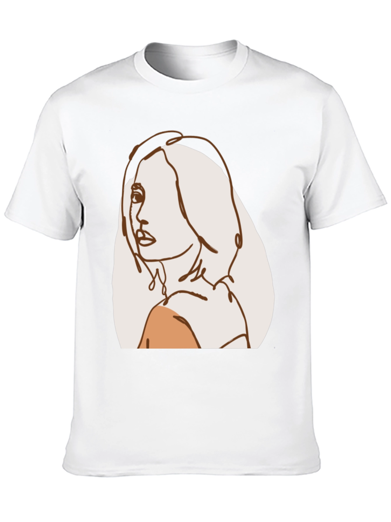 Abstract Line Art Woman T-Shirt