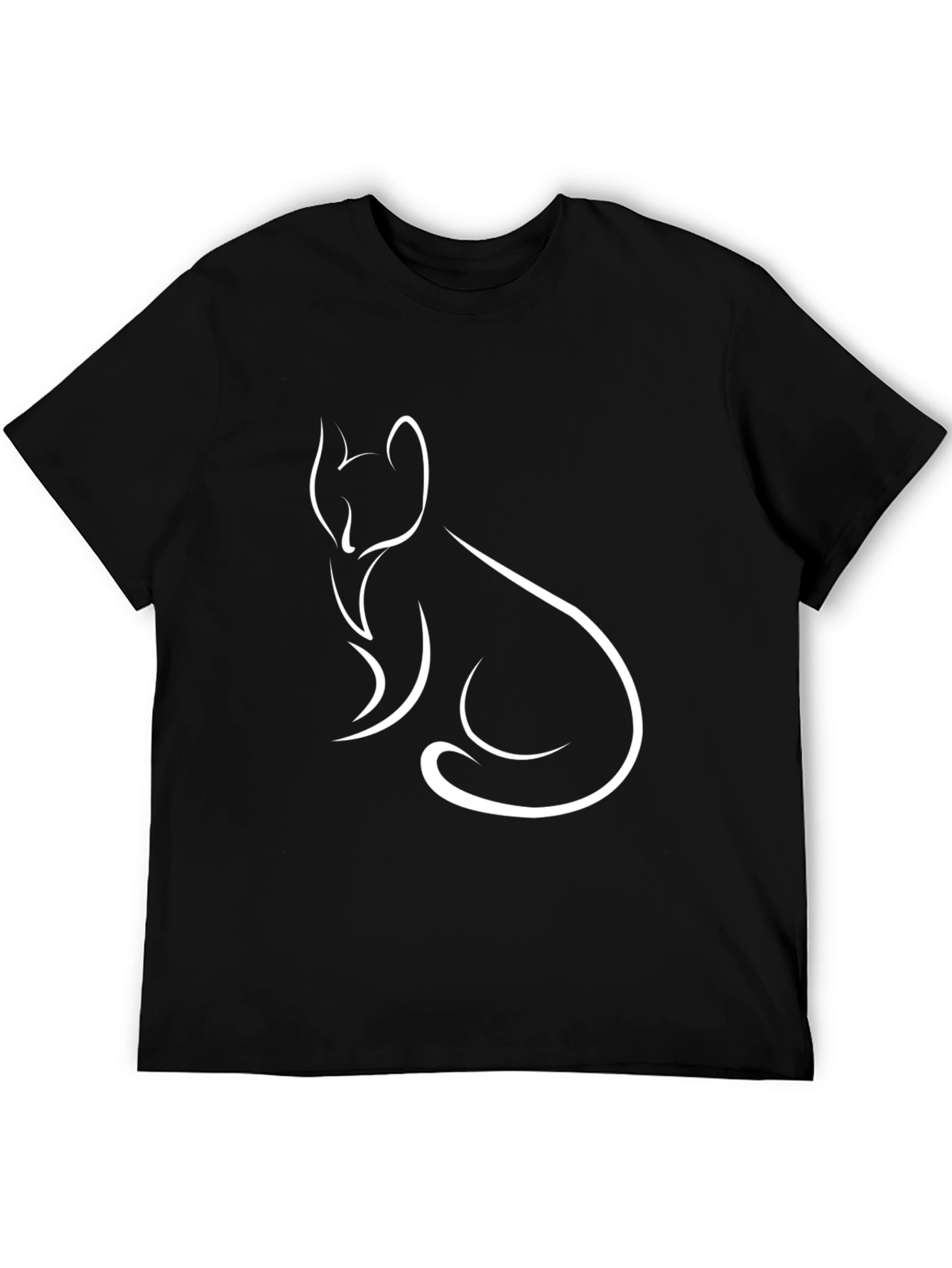 Minimalist Fox T-Shirt - Stylish Line Art