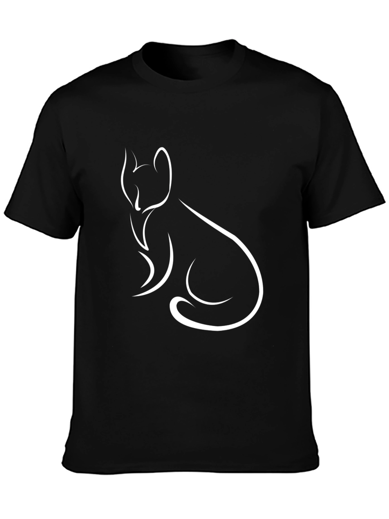 Minimalist Fox T-Shirt - Stylish Line Art