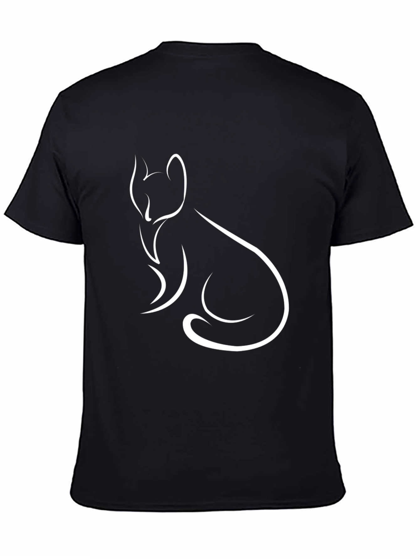 Minimalist Fox T-Shirt - Stylish Line Art