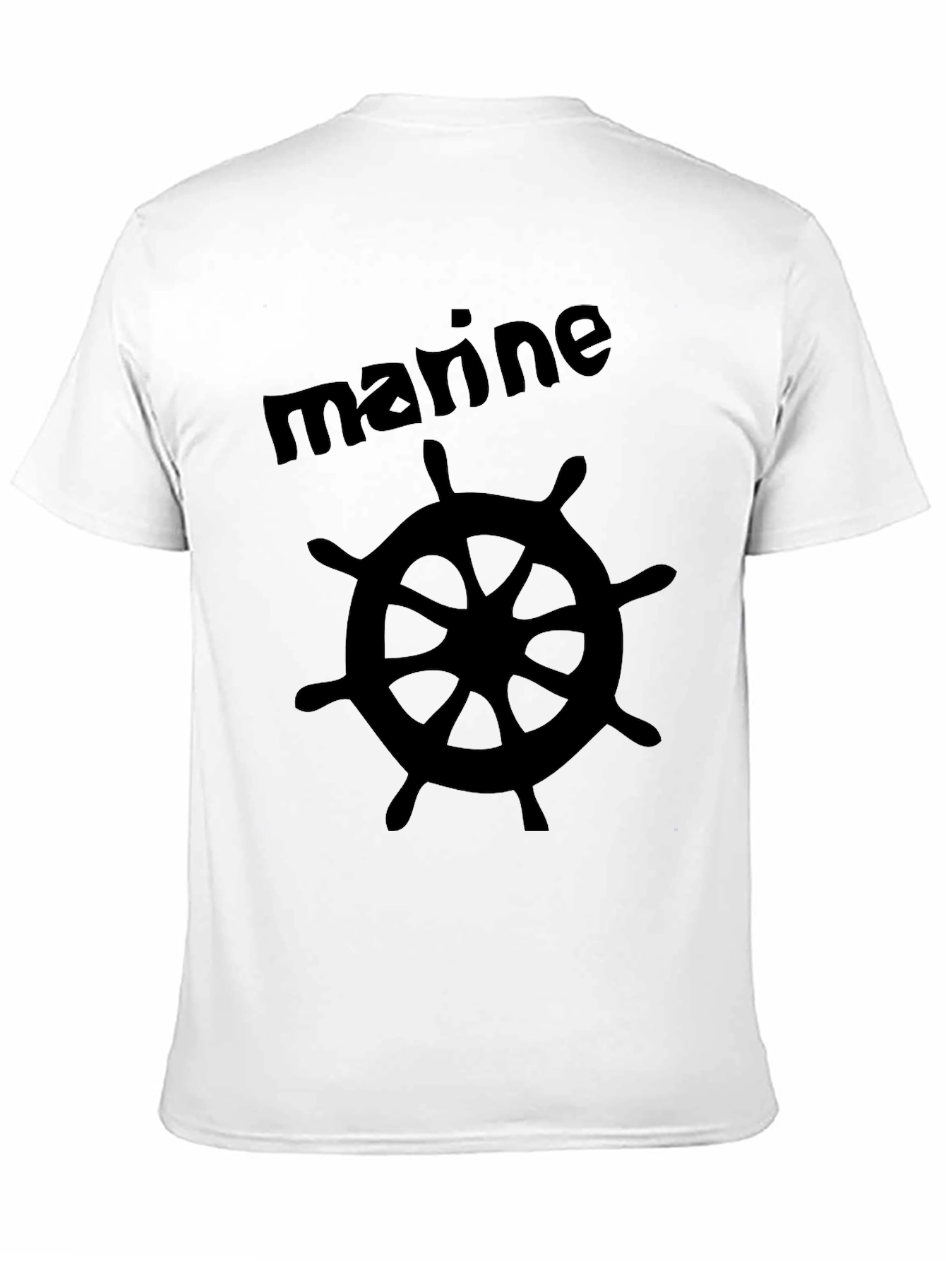 Marine Wheel Black T-Shirt
