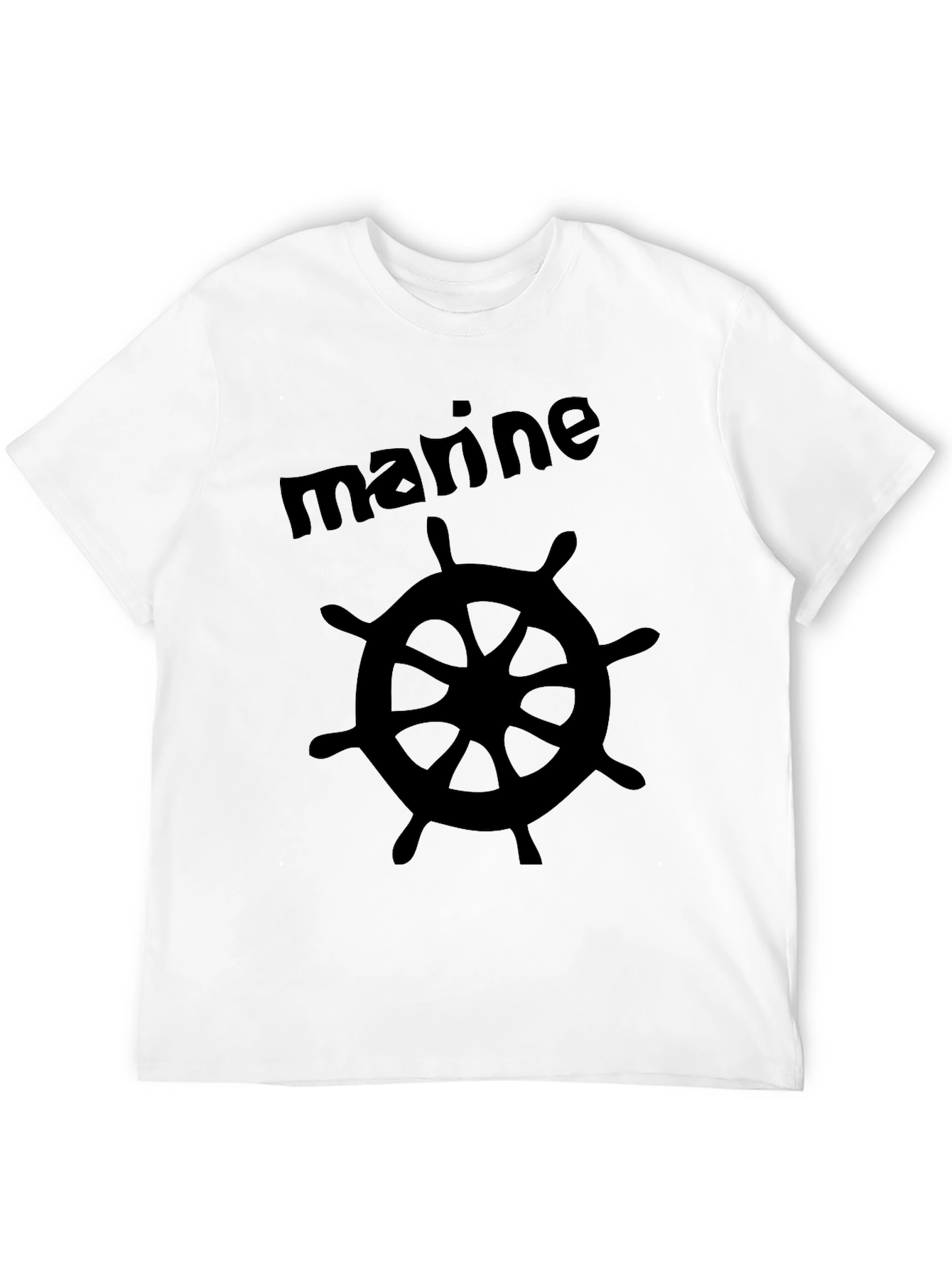 Marine Wheel Black T-Shirt
