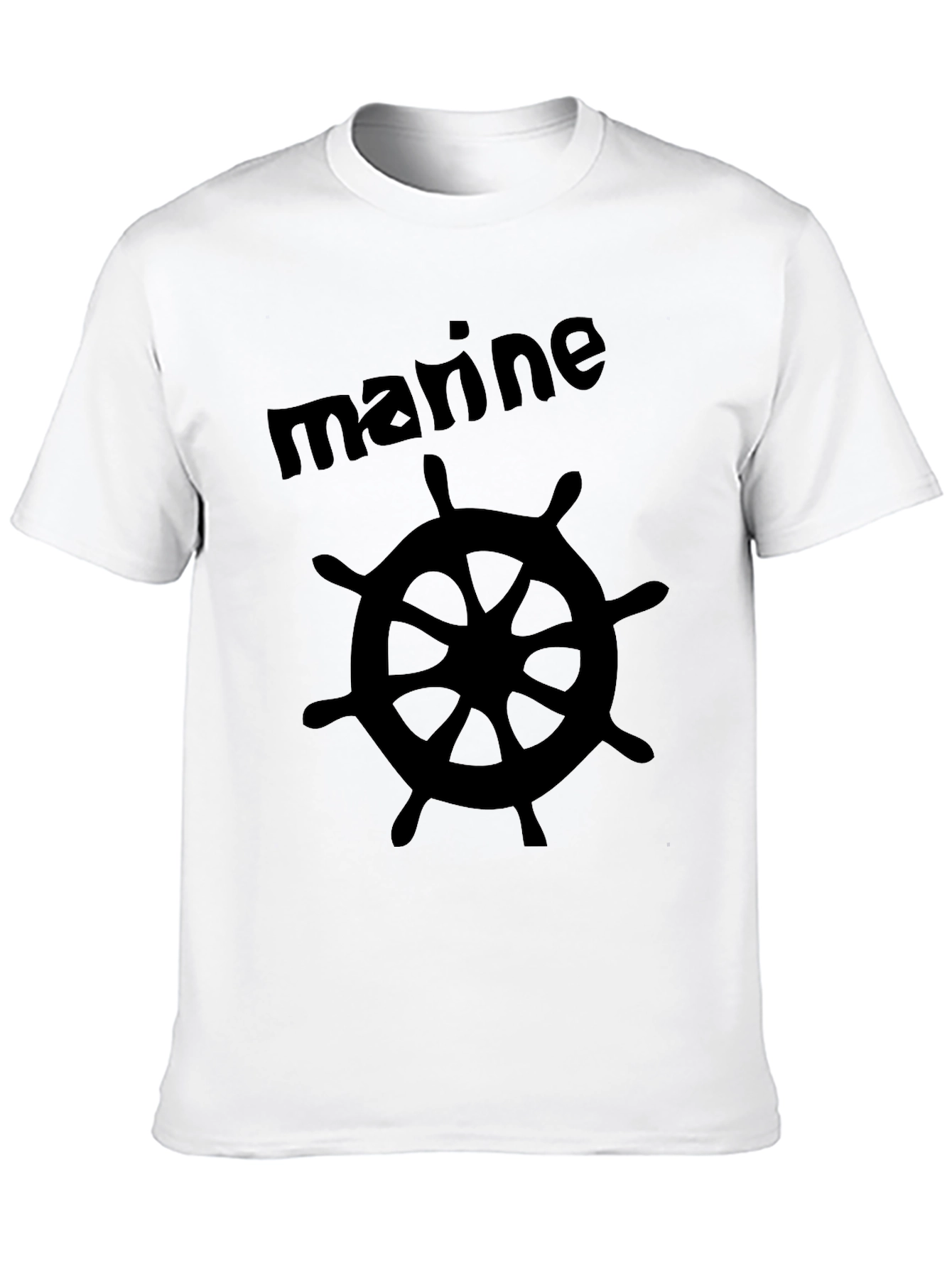 Marine Wheel Black T-Shirt
