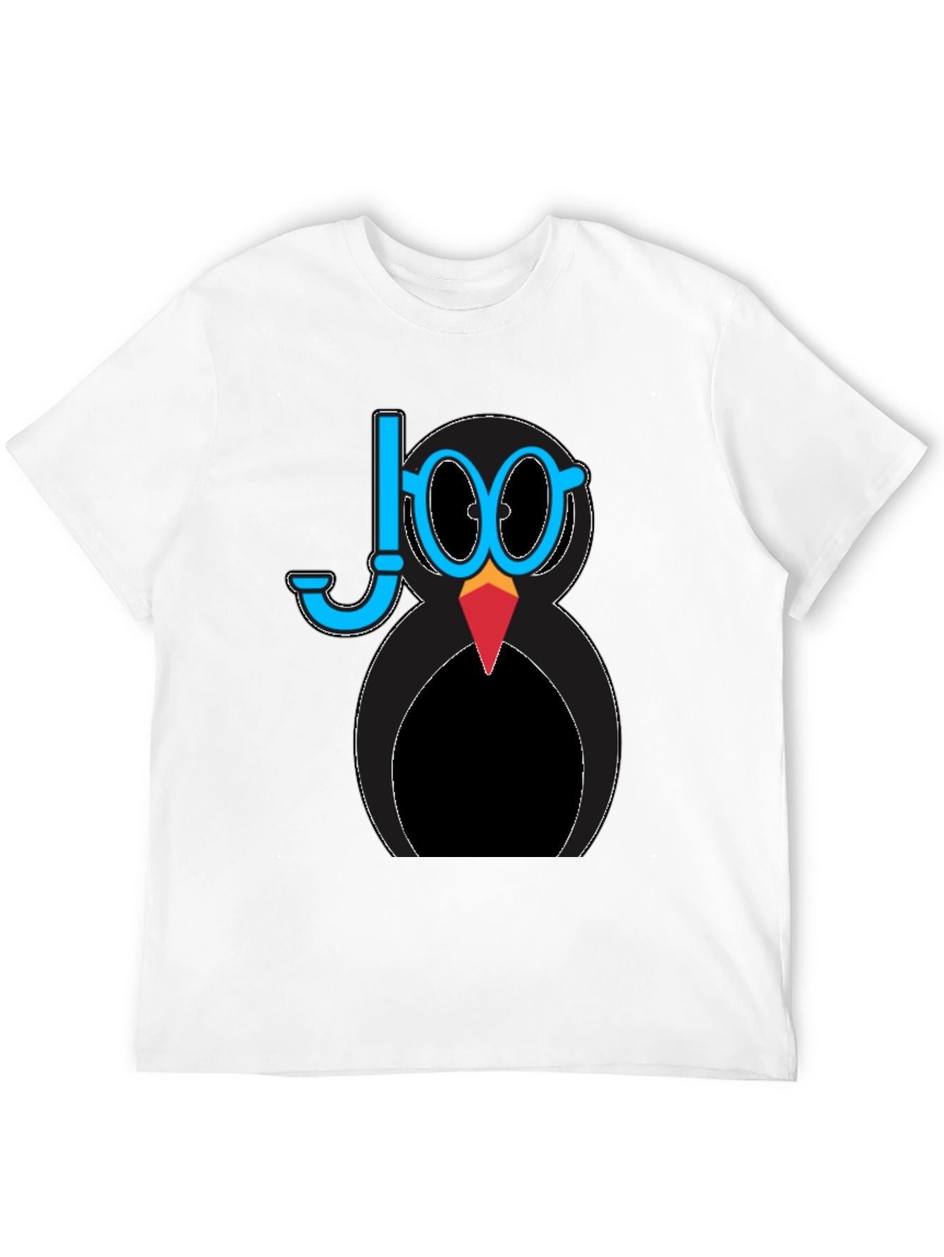 Diver Penguin Graphic Tee - Black