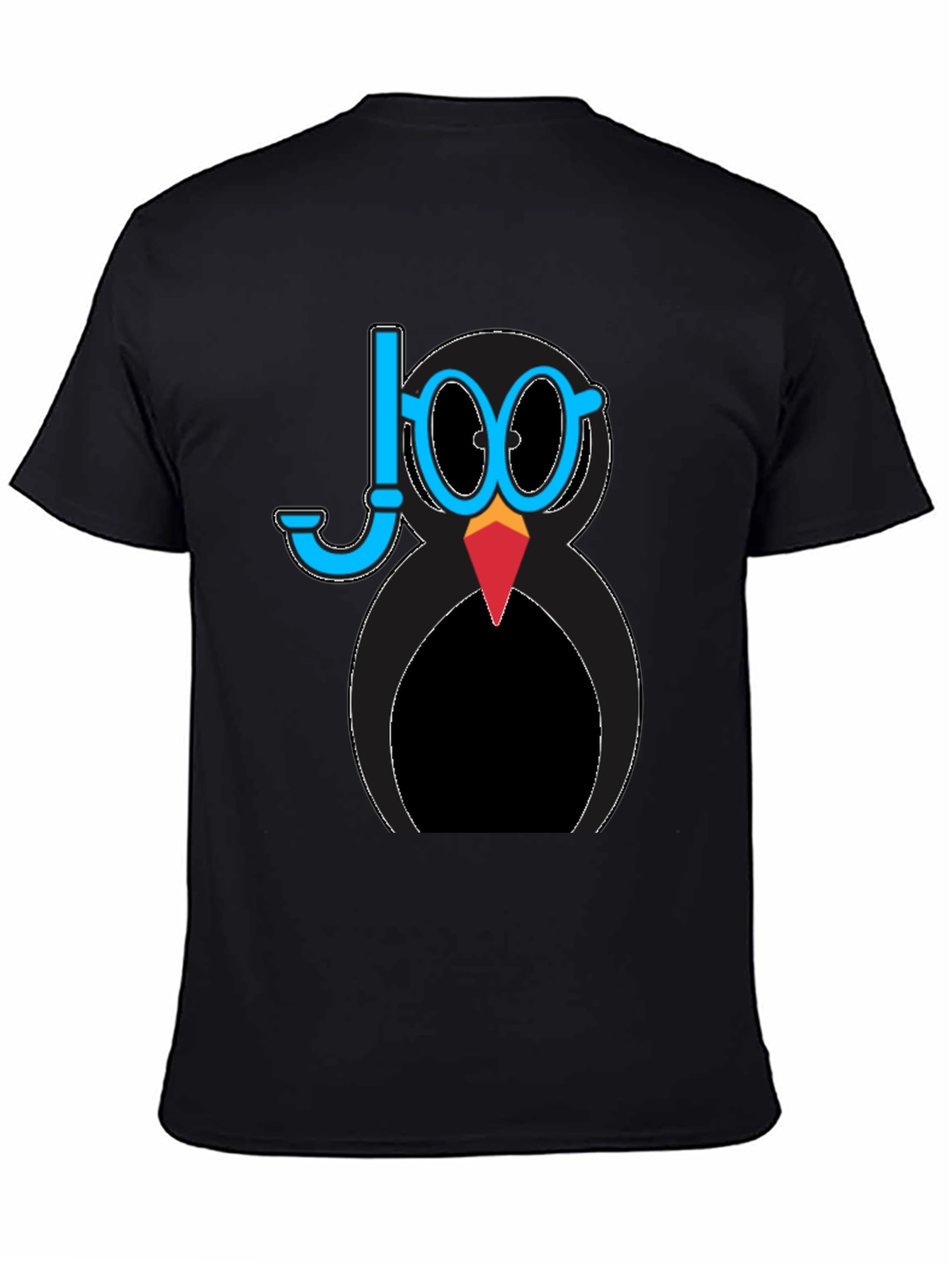 Diver Penguin Graphic Tee - Black