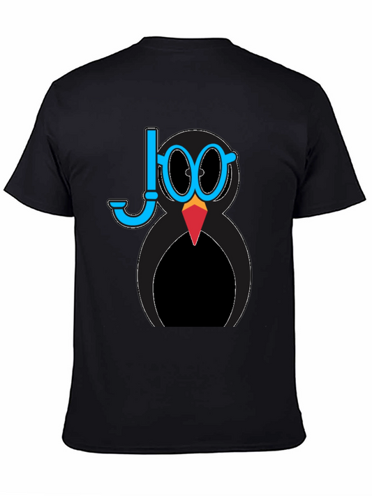 Diver Penguin Graphic Tee - Black