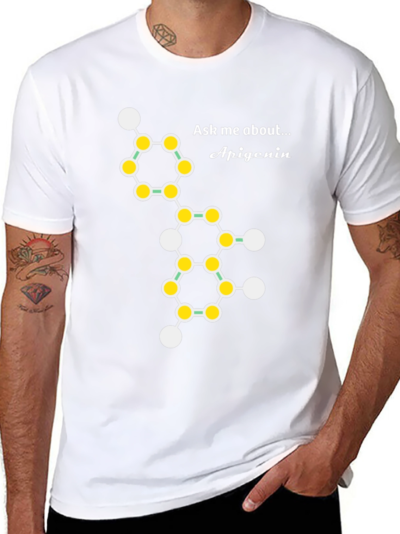Apigenin Molecule T-Shirt