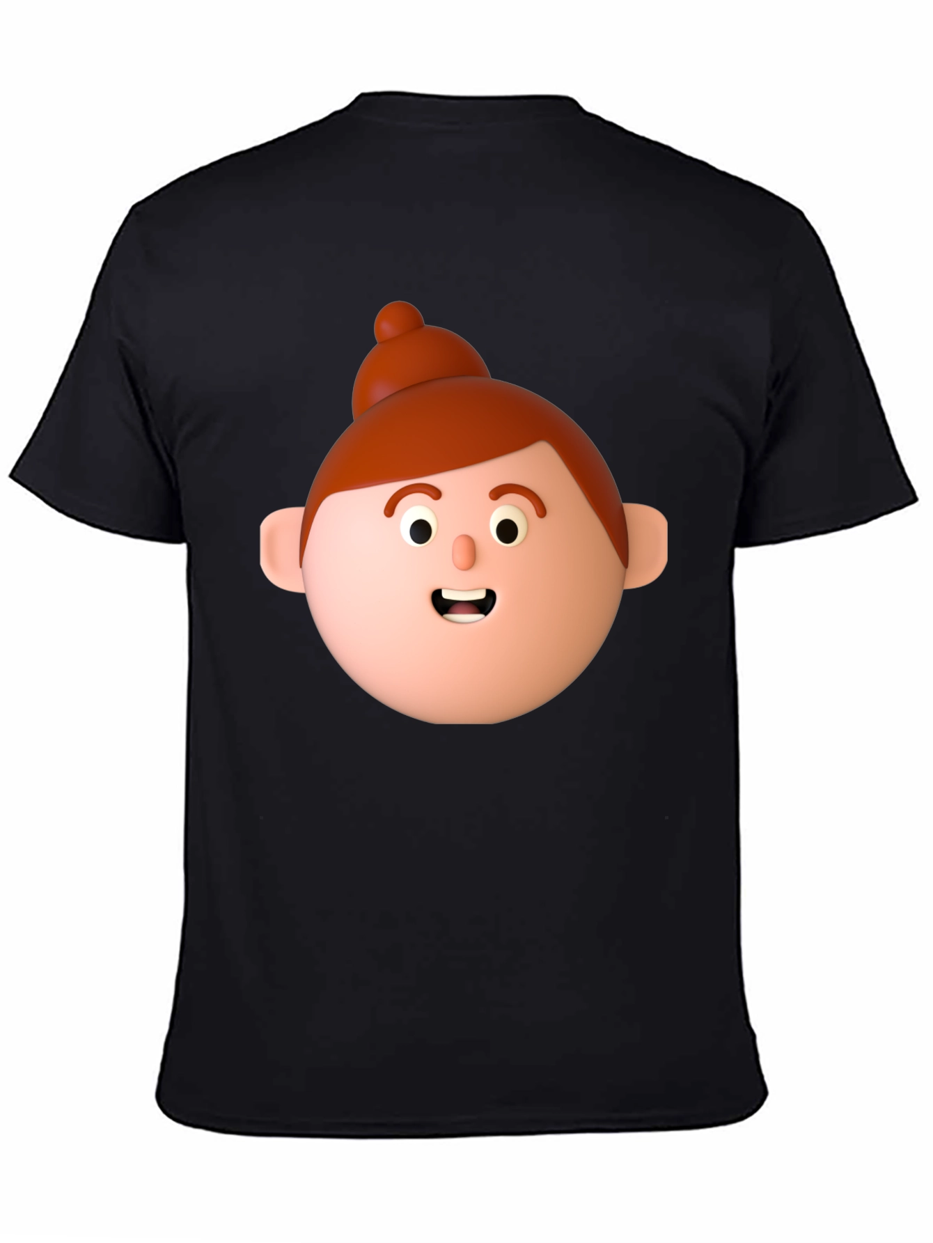 Cartoon Character Graphic Black T-Shirt