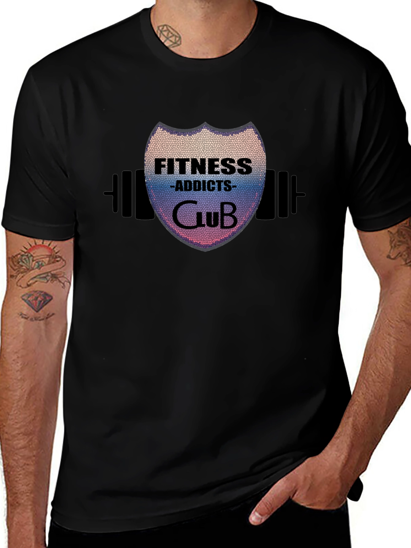 Fitness Addicts Club Black T-Shirt