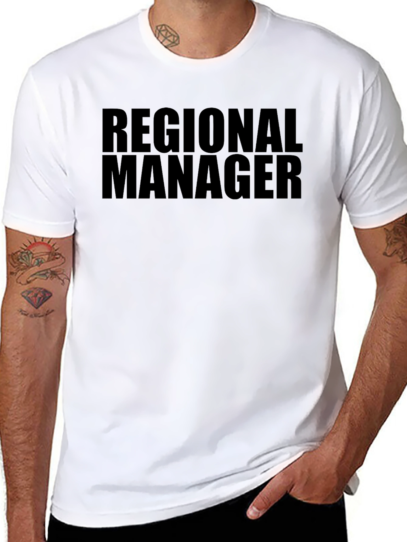 Regional Manager T-Shirt - Black Office Humor