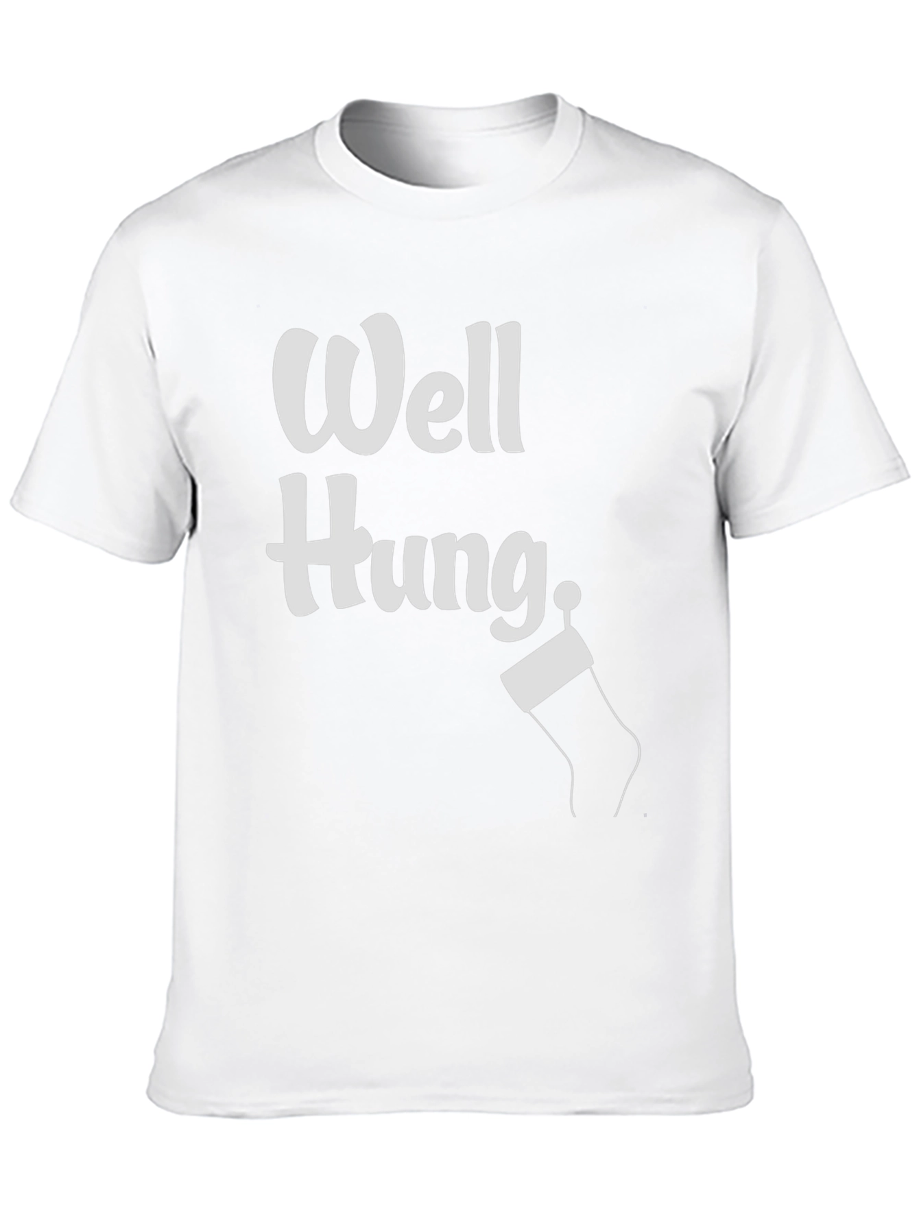 Funny Well Hung Christmas Stocking Mens T-Shirt