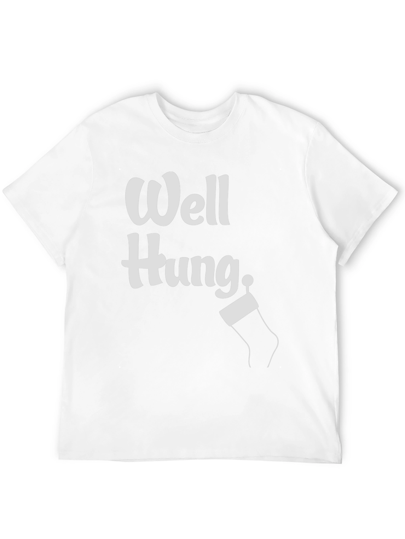 Funny Well Hung Christmas Stocking Mens T-Shirt