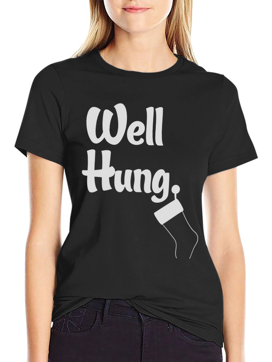 Funny Well Hung Christmas Stocking Mens T-Shirt
