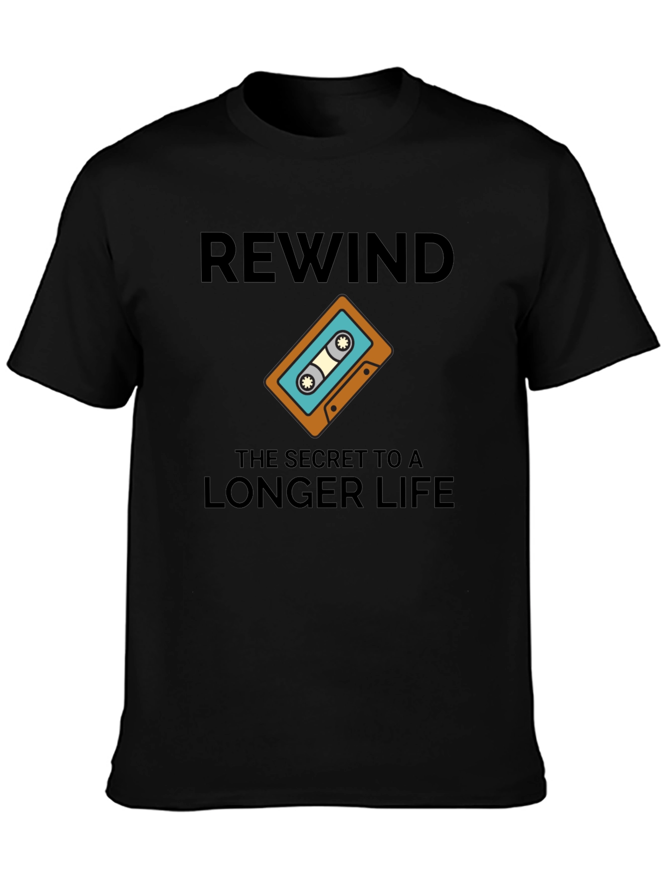 Rewind Longer Life Graphic T-Shirt