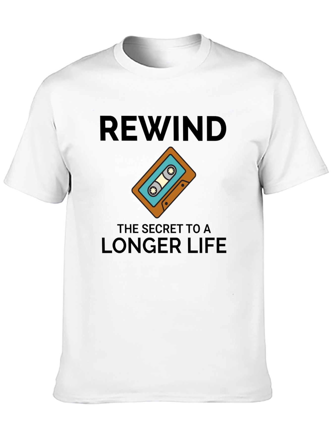 Rewind Longer Life Graphic T-Shirt