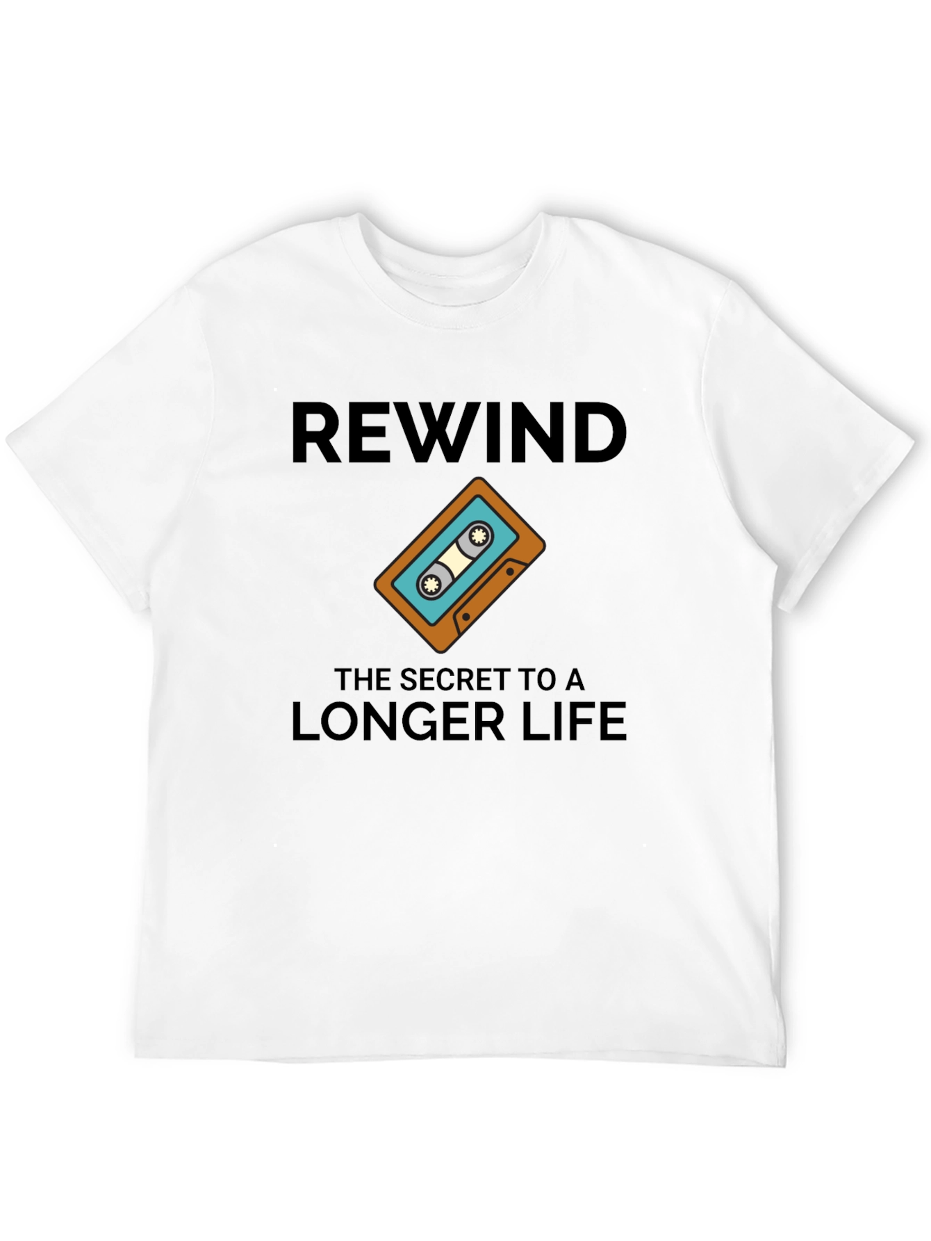 Rewind Longer Life Graphic T-Shirt