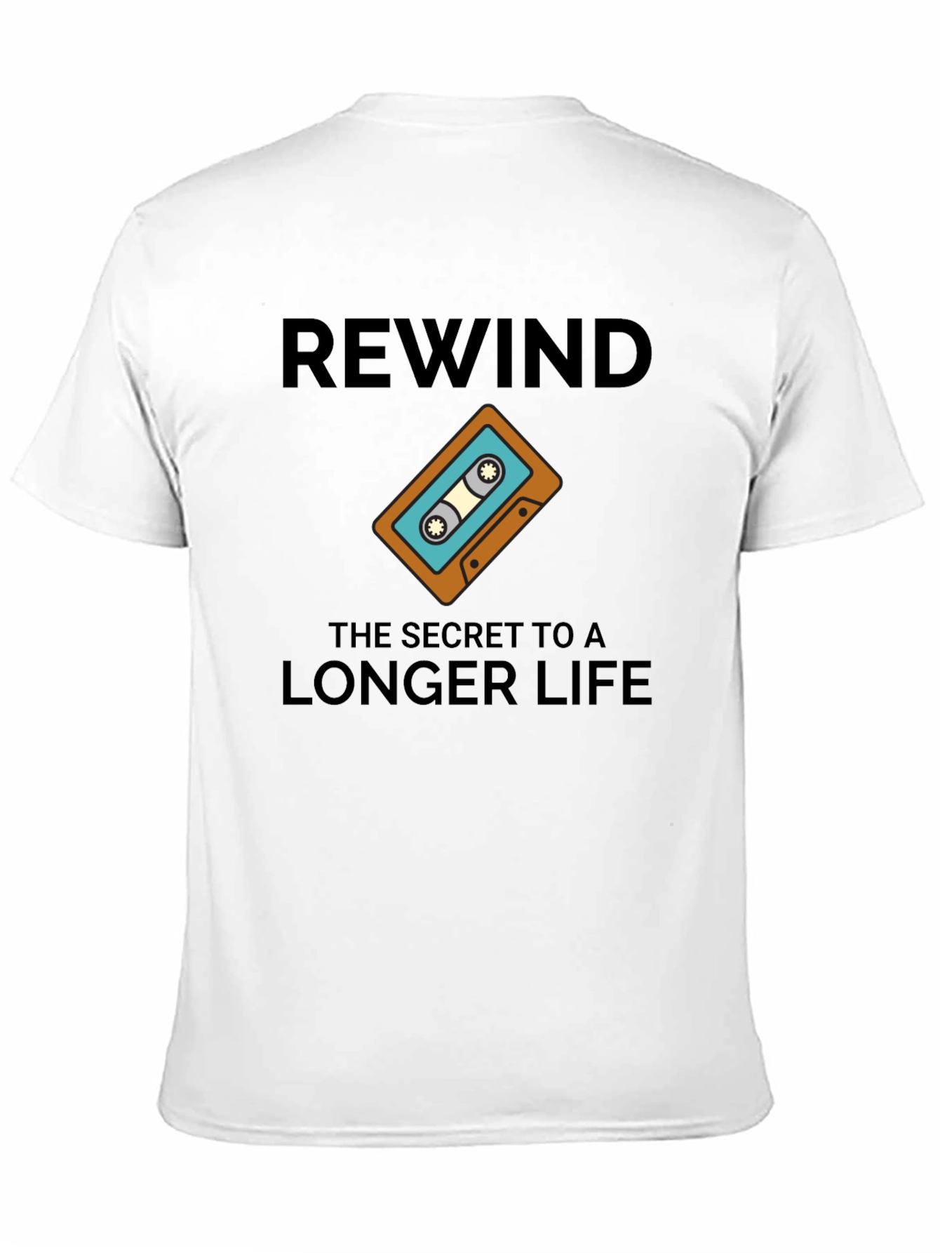 Rewind Longer Life Graphic T-Shirt