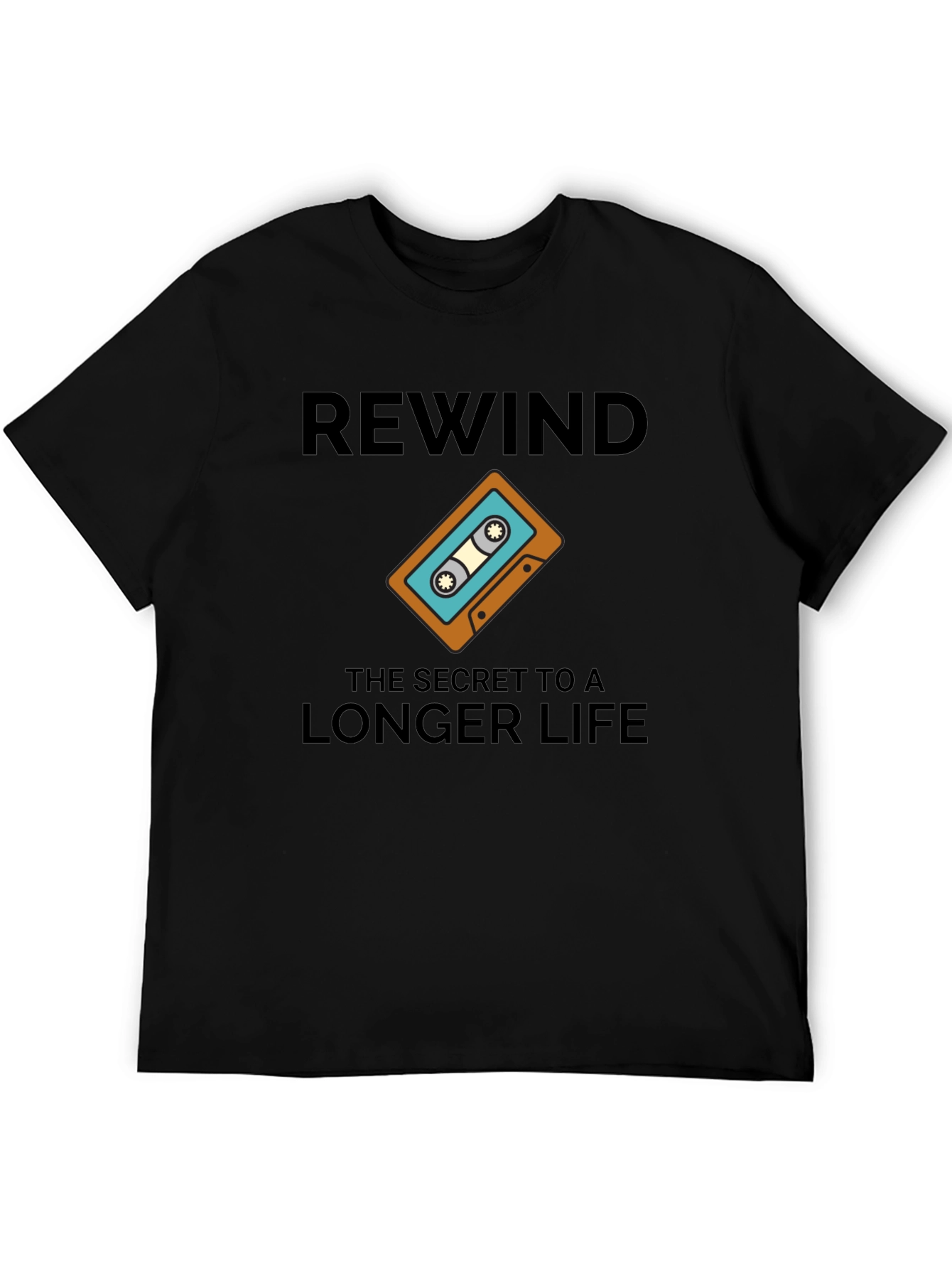 Rewind Longer Life Graphic T-Shirt