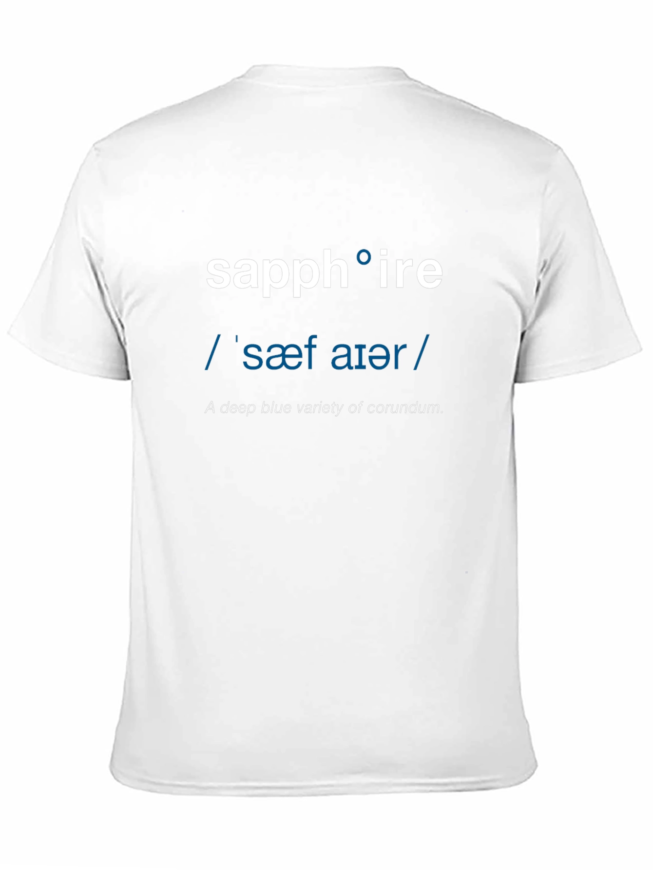 Sapphire Definition T-Shirt - Word Nerd Fashion