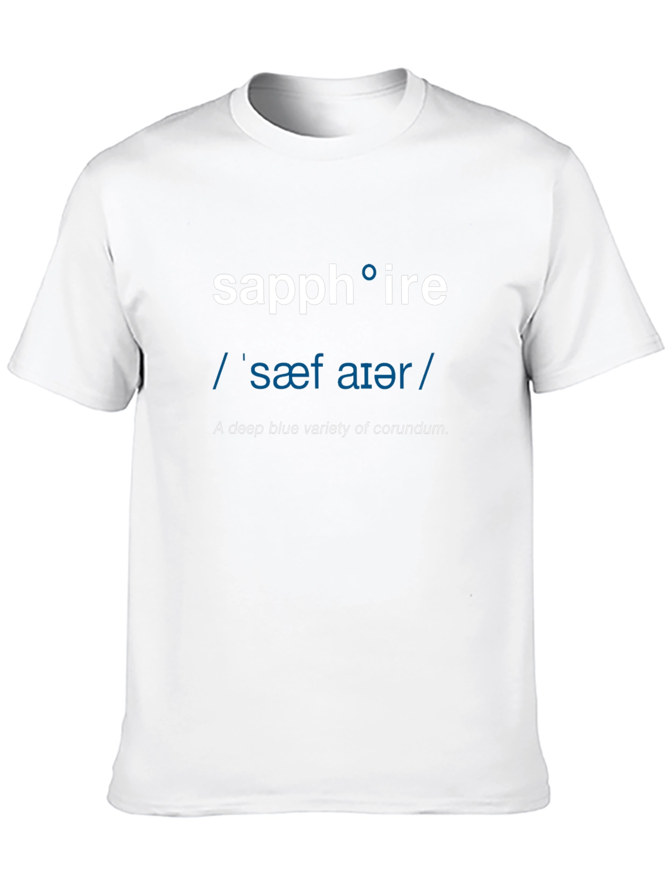 Sapphire Definition T-Shirt - Word Nerd Fashion