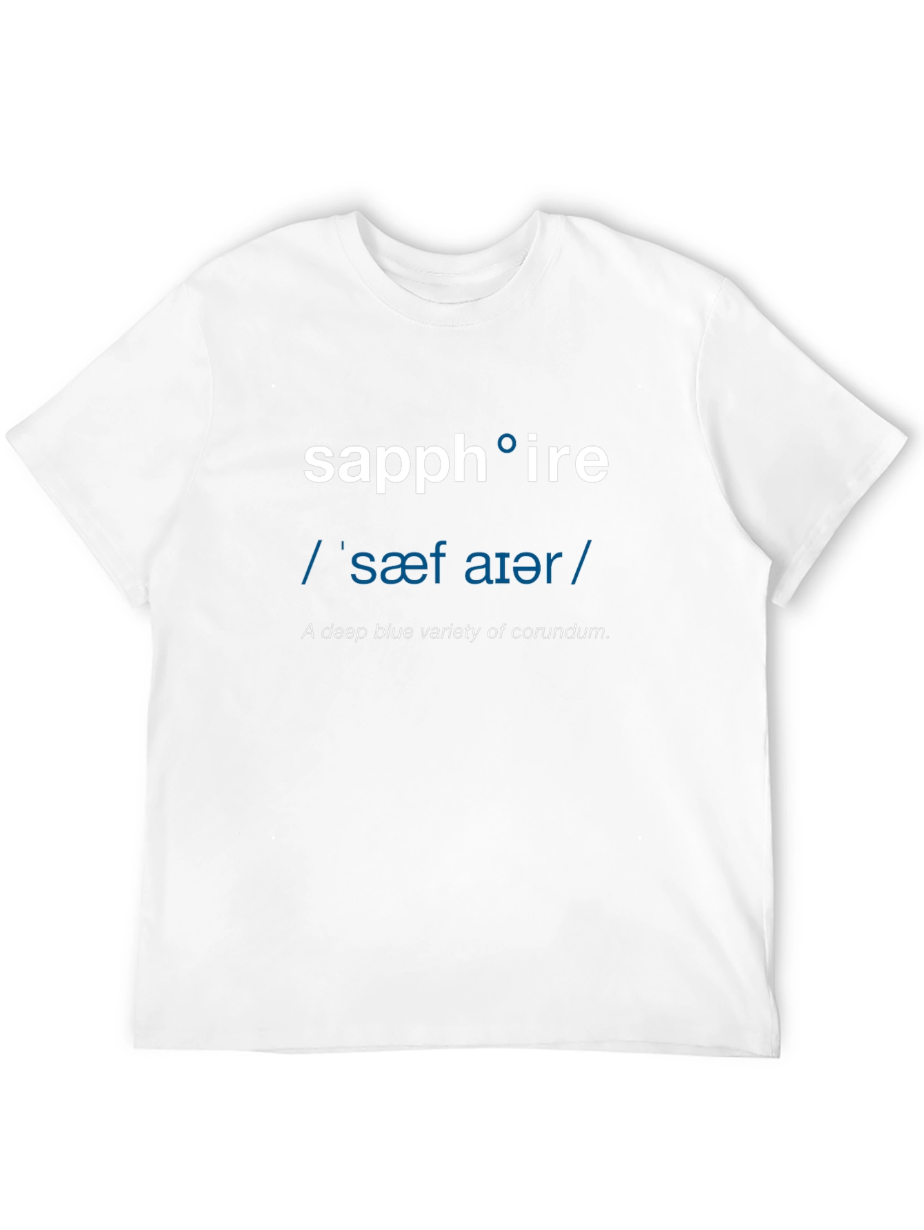 Sapphire Definition T-Shirt - Word Nerd Fashion