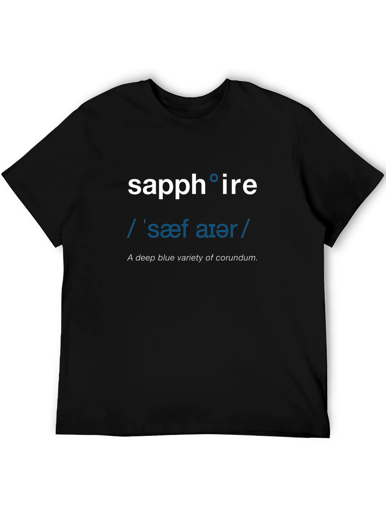 Sapphire Definition T-Shirt - Word Nerd Fashion