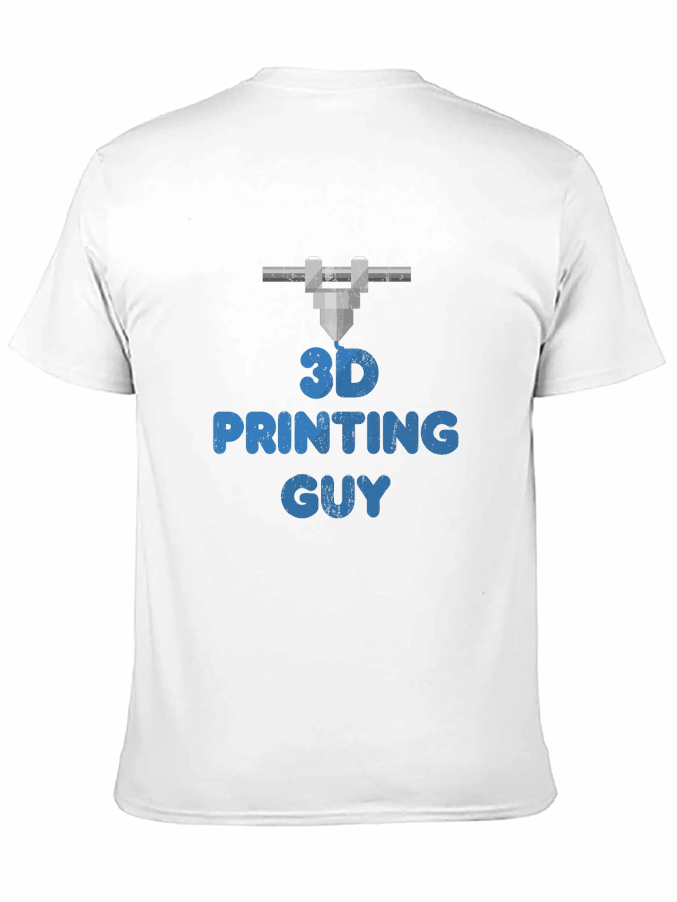 3D Printing Guy Graphic Tee - Black Casual T-Shirt