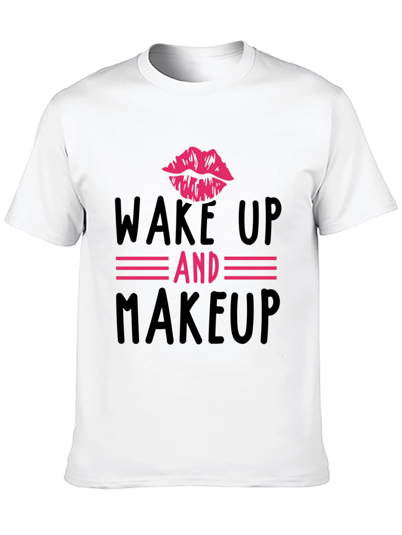 Wake Up & Makeup Graphic Tee