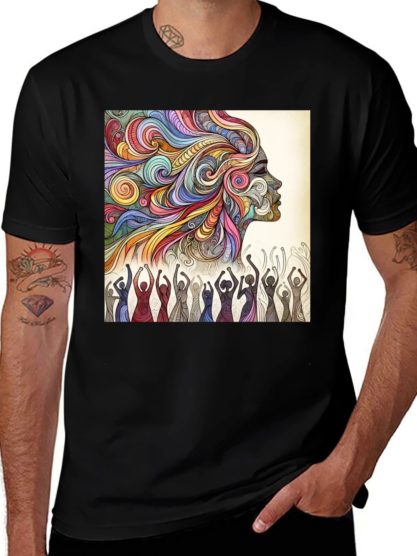Psychedelic Soul T-Shirt - Artistic Graphic Tee