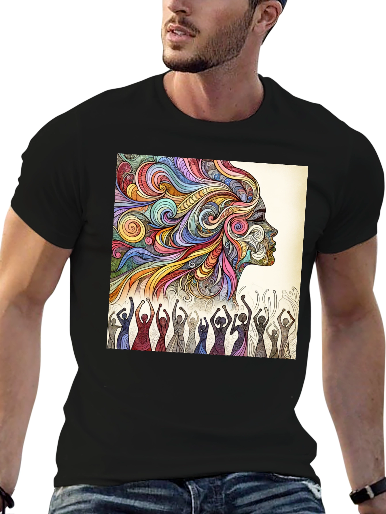 Psychedelic Soul T-Shirt - Artistic Graphic Tee