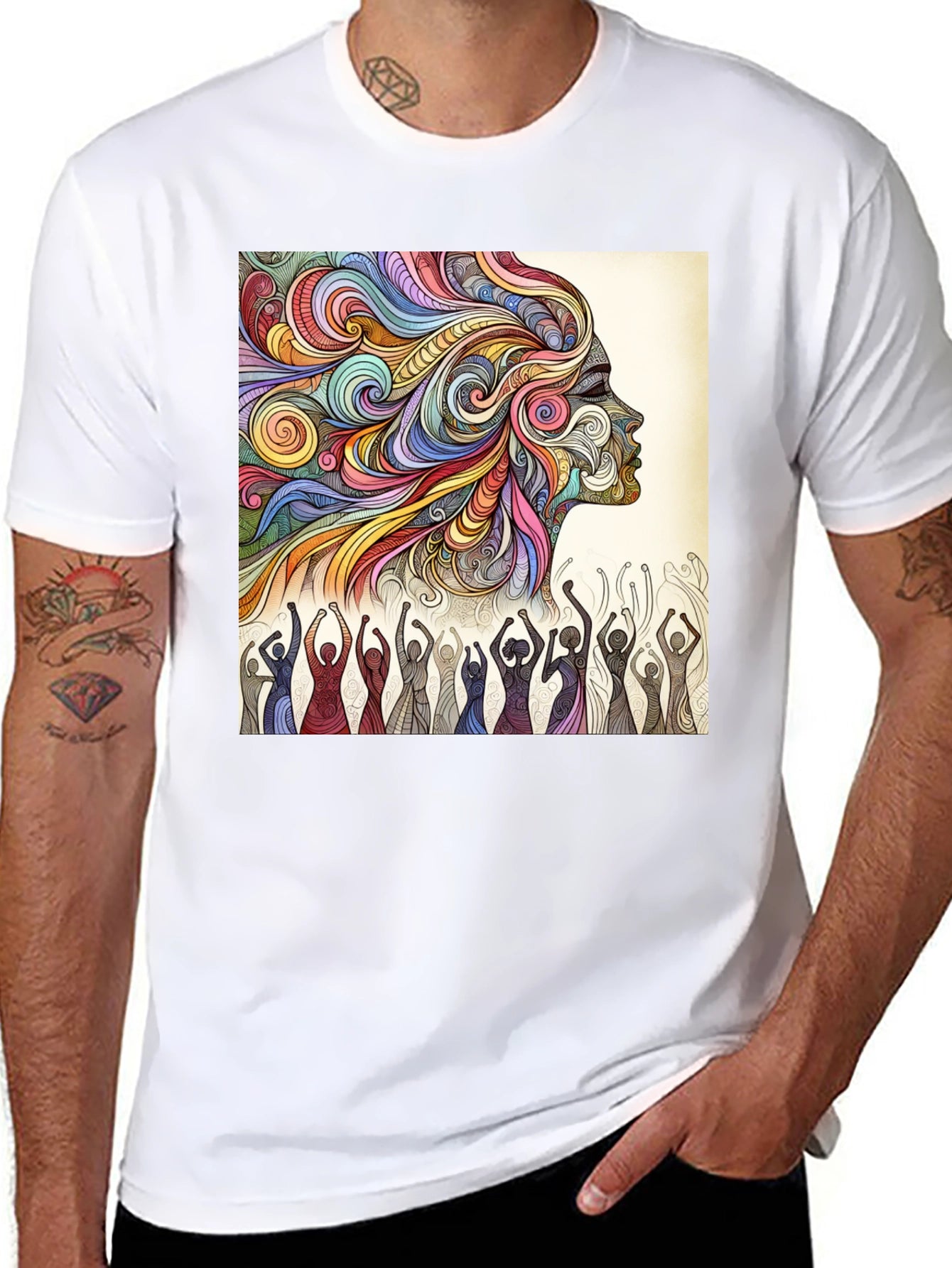 Psychedelic Soul T-Shirt - Artistic Graphic Tee
