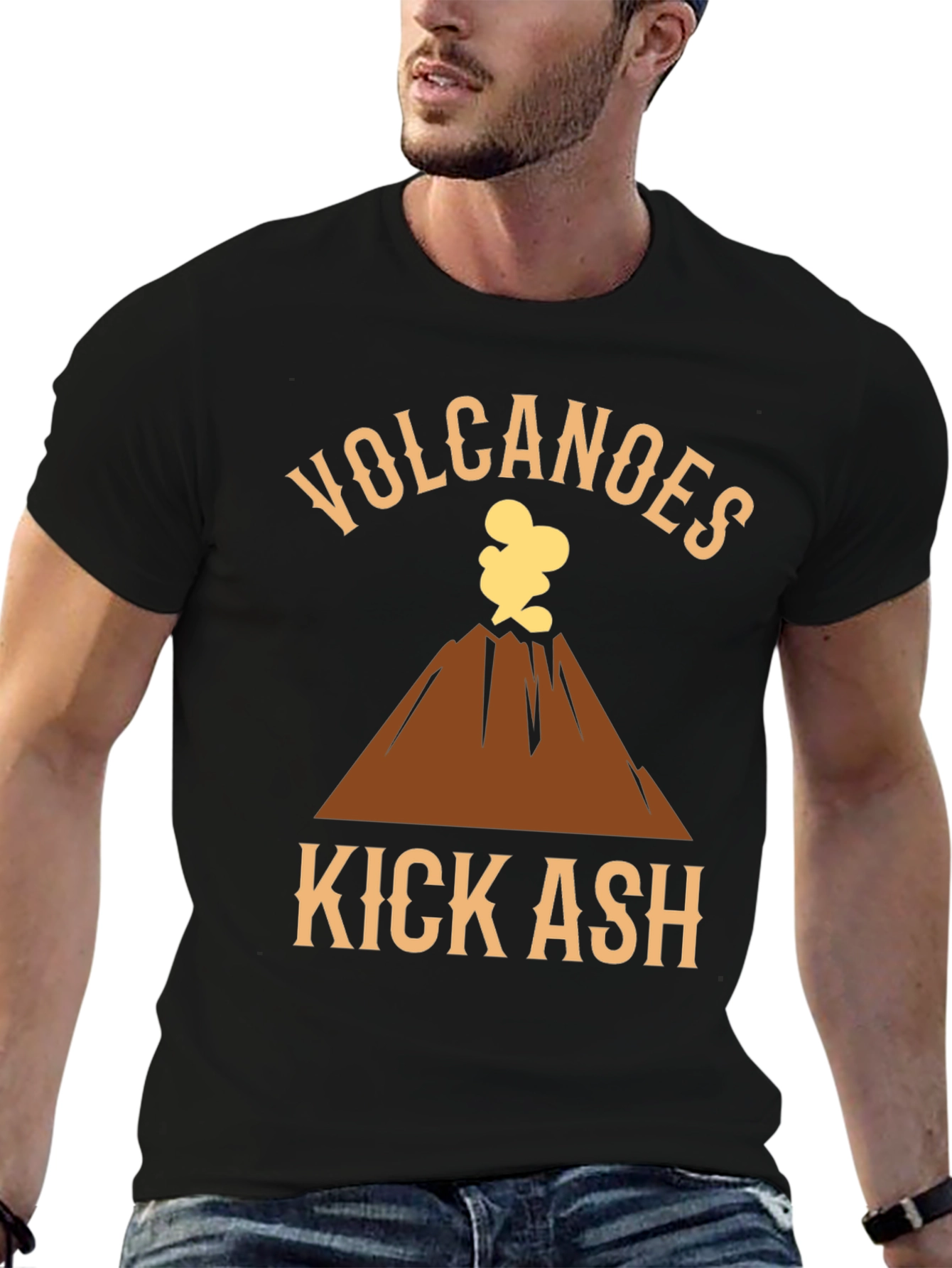 Volcanoes Kick Ash Graphic T-Shirt