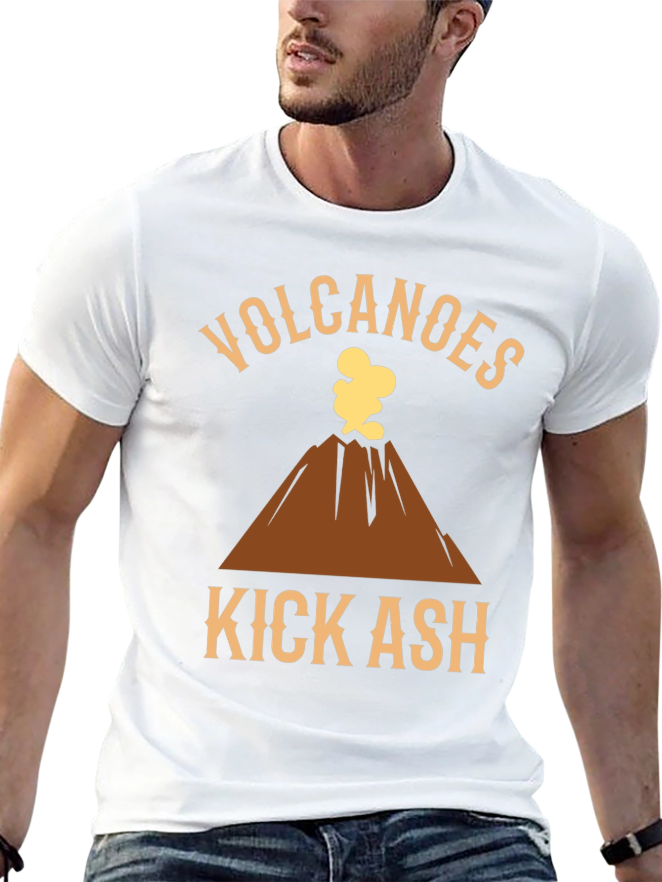 Volcanoes Kick Ash Graphic T-Shirt