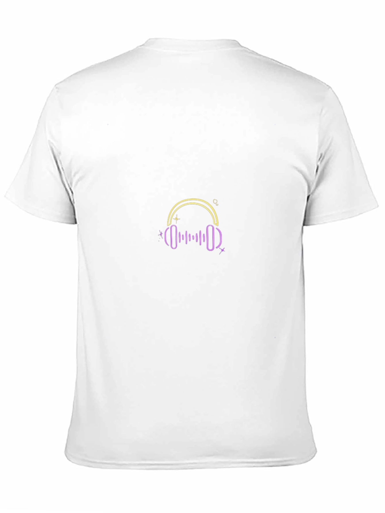 Headphones Graphic Black T-Shirt