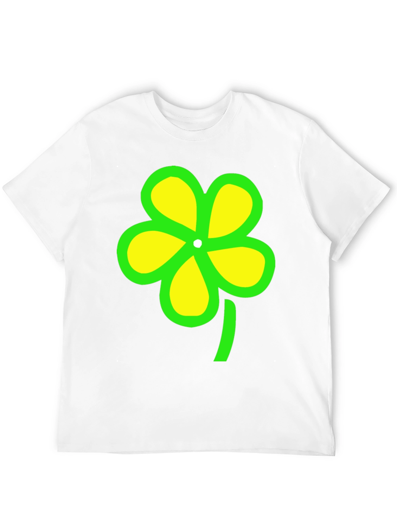 Lucky Clover Graphic Tee - Unisex Black T-Shirt