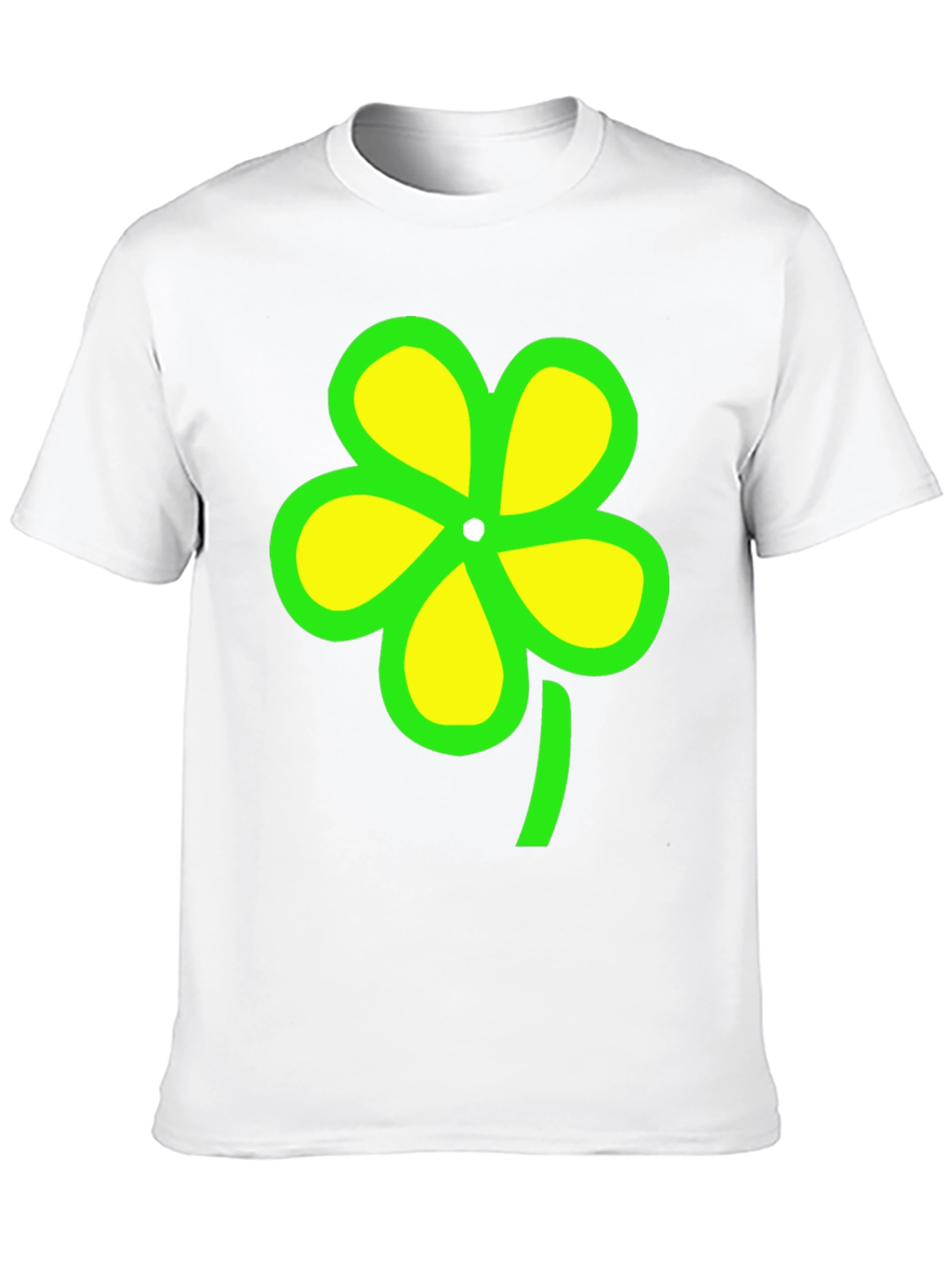 Lucky Clover Graphic Tee - Unisex Black T-Shirt