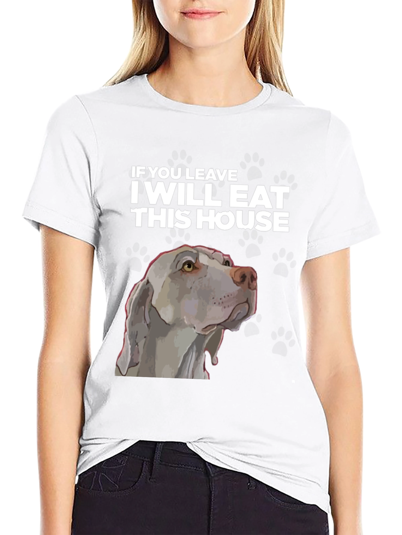 Funny Dog T-Shirt - I Will Eat This House