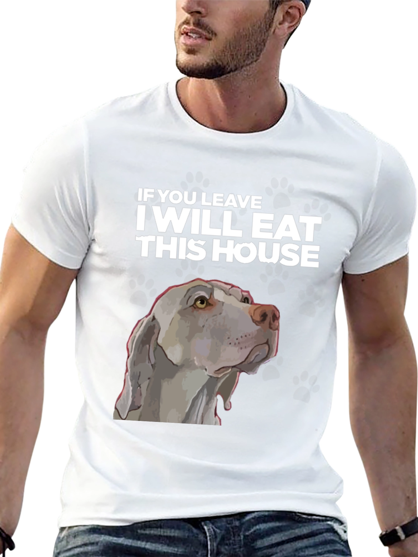 Funny Dog T-Shirt - I Will Eat This House